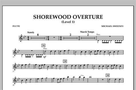Shorewood Overture For Multi Level Combined Bands Flute Level 1