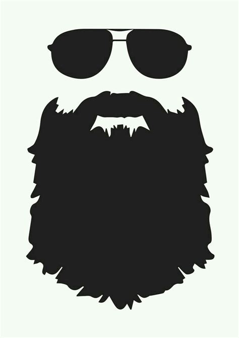 Pin By David G Pizarro On Barbas And Undercut Beard Silhouette Beard