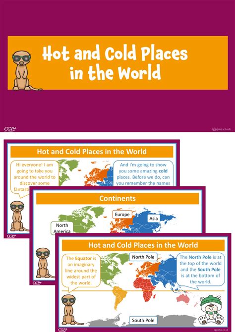 Hot And Cold Places In The World Years 1 2 Cgp Plus