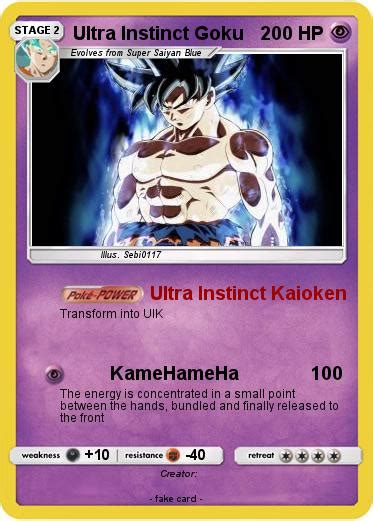 Pokémon Ultra Instinct Goku 2 2 Ultra Instinct Kaioken My Pokemon Card