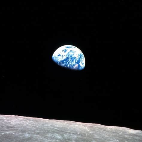 First Ever Earthrise Image Taken By Astronaut William Anders On