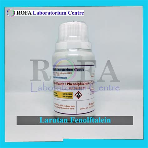 Jual Larutan Fenolftalein Phenolphthalein Solution 1 100 Ml Shopee