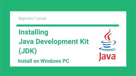 How To Install Jdk On Windows Java Development Kit Jdk Youtube