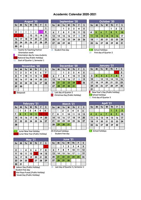 Gems World Academy Academic Calendar ⋆ Calendar For Planning