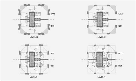 Floorplans One Thousand Museum The Scorpion Tower