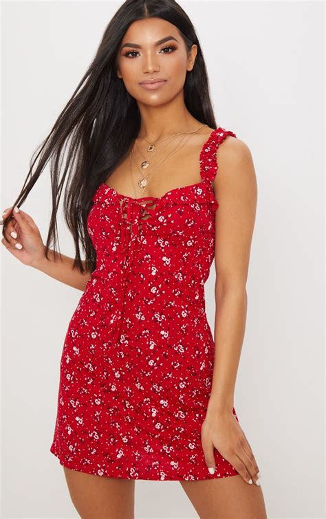17 Cheap Red Floral Print Dresses A 151