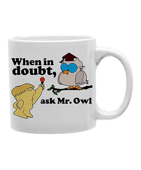 Tootsie Roll When In Doubt Ask Mr Owl Tootsie Pop Mug Tootsie Pop Ask Mr Mugs