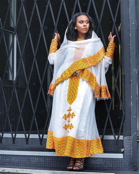 Ethiopian Dress Habesha Kemis የአበሻ ቀሚስ 💚 Hand Weaved By Ethiopian