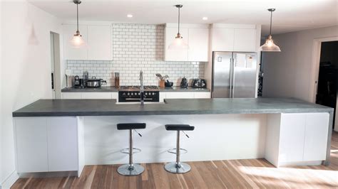 Learn how concrete countertops can infuse both style and function in your kitchen. Concrete Kitchen Benchtops — Concrete Benchtops Canberra