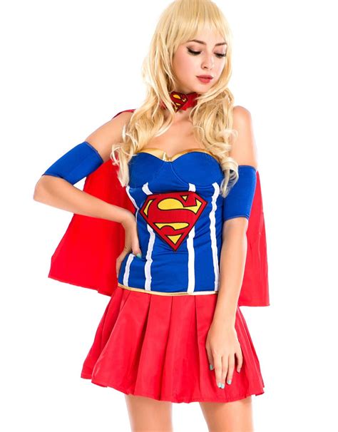Halloween Costumes Supergirl Superwoman Sexy Witch Witch Fancy Dress Halloween Costume W208994
