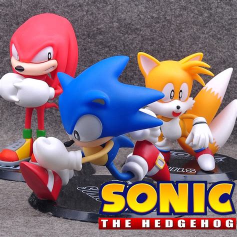 Sonic Tails Knuckles Collectible Action Figures Series Model Toys With