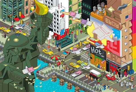 30 Dazzling Examples Of Pixel Art By Eboy Pixel Art Architecture