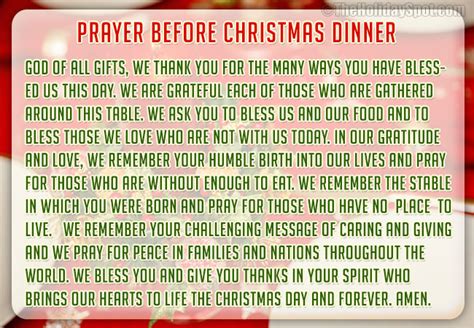 Father ray has a very nice voice and sings well. Christmas Dinner Prayers