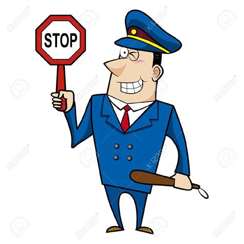 Police Stop Clip Art