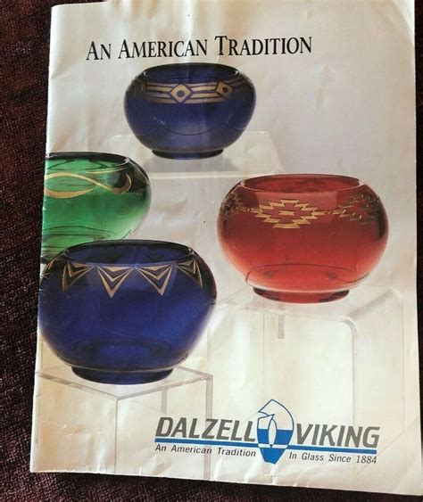 Vintage Dalzell Viking Glassware Catalog New Martinsville Wv Viking Glass Vikings Glass
