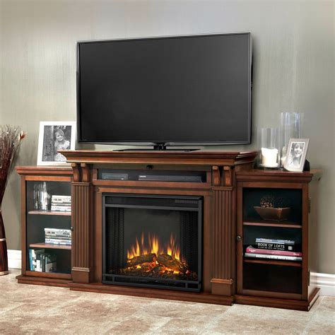 Electric fireplace tv stands not only prevents the homeowner from having to buy a media center and an electric fireplace separately but also creates a beautiful focal point for any living room. Real Flame Calie TV Stand with Electric Fireplace ...