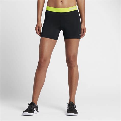 Nike Womens Pro Training Shorts Blackvolt