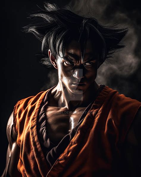 Goku Real Life Portrait Ai Ps By Shibuz4 On Deviantart