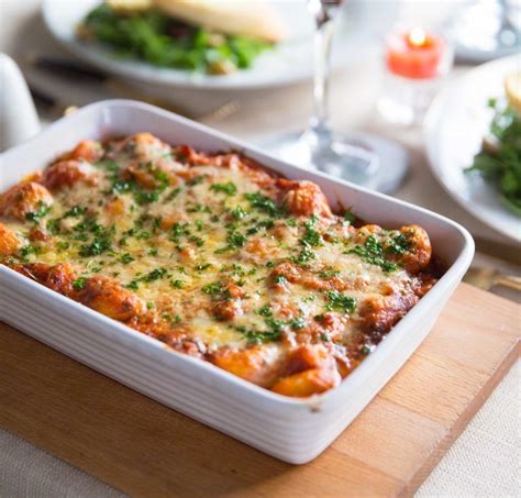 What's more intimate than inviting someone into your home and cooking together? Date night Baked Gnocchi with Bacon is the ultimate Saturday night dinner for two. This ...