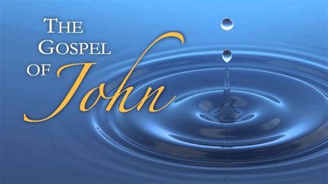 13 Gospel Of John Living Water John 41 26 Youtube