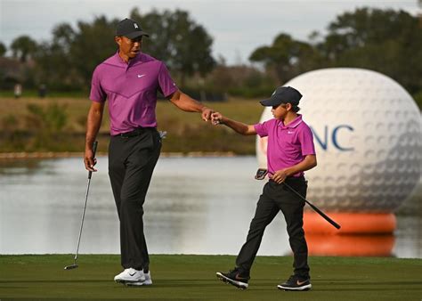 Tiger Woods Beams After Playing With Son Charlie In Pnc It Was