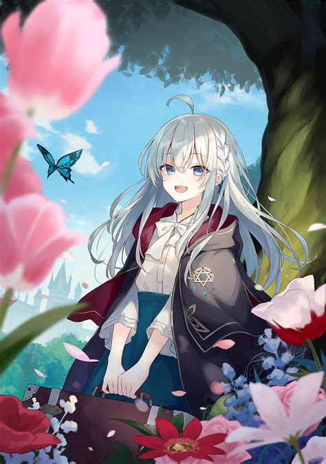 Anime Girl With Silver Hair And Silver Eyes