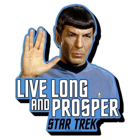 Star Trek Spock Live Long And Prosper Magnet