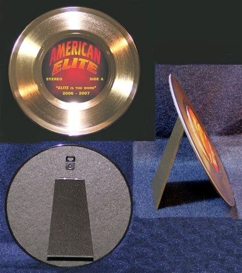 We can add a company logo. Gold Records Custom Made: Manufacturer of Commemorative Awards