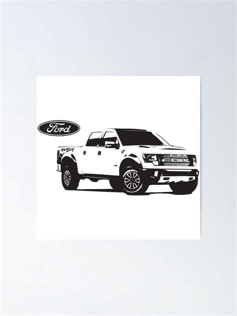 Ford Raptor Poster For Sale By Littlewaffles Redbubble