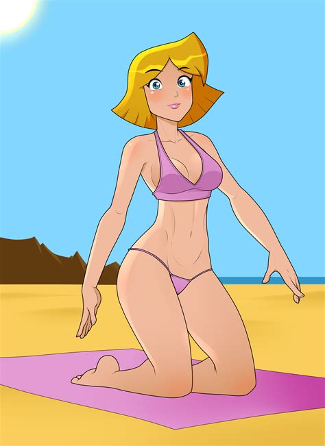 Rule 34 Beach Bikini Blonde Hair Clover Totally Spies Female Rodjim