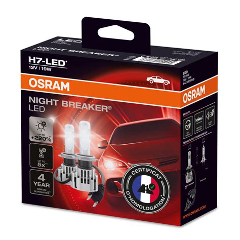 2 Ampoules OSRAM H7 LEDr Street Legal 12V 19W Norauto