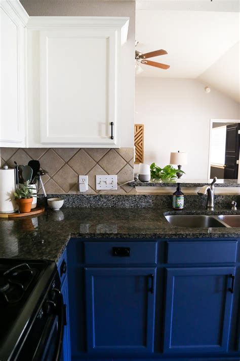 So, if a kitchen isn't exactly your style. Blue & White Kitchen Cabinets | Love & Renovations