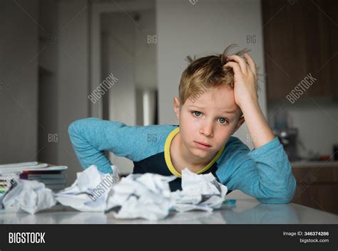 Child Tired Bored Image And Photo Free Trial Bigstock