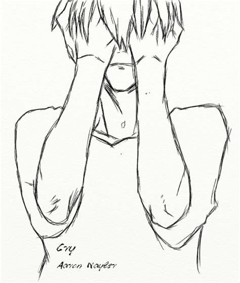 To learn how to draw manga/anime characters, one can do multiple things. Crying Anime Drawing at GetDrawings | Free download