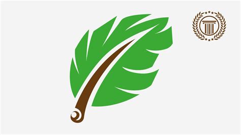 Unique Leaf Logo Design Tutorial Using Pen Tool Logo Design