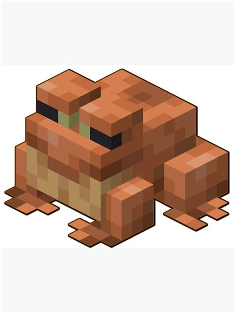 Minecraft Frog Art Print For Sale By Drsauce Redbubble