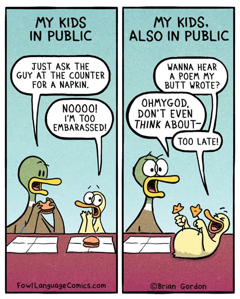 Embarrassed Fowl Language Comics