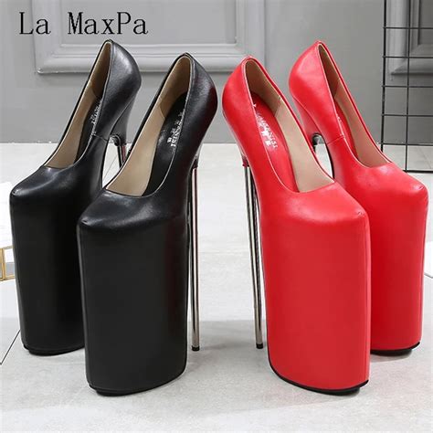 la maxpa 2019new style 30 cm ultra high heels luxury fashion atmosphere high quality women pumps