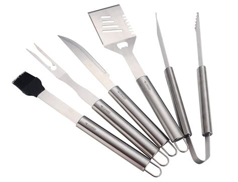 Bbq Grill Tools Set5 Piece Heavy Duty Stainless Steel Grilling
