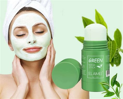 Green Tea Mask Stick Facial Cleansing Oil Acne Blackhead Control Deep Clean Pore Ebay