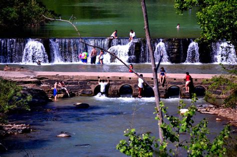 Natural Dam Best Waterfall Swimming Hole In Arkansas