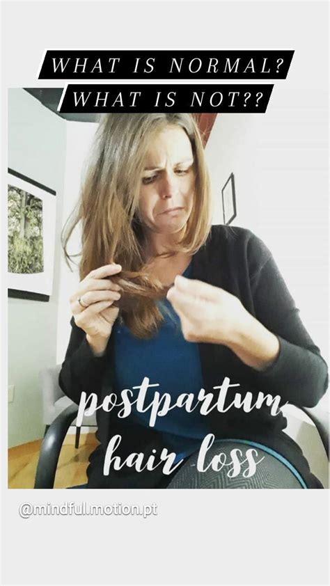 Postpartum Hair Loss What Is Normal And What Is Not — Mindful Motion