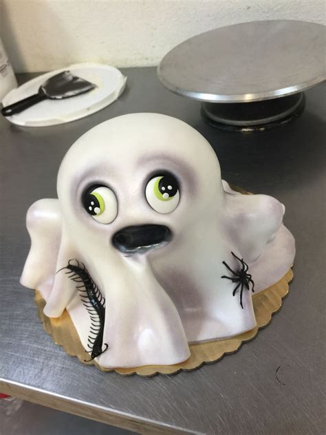 Ghost Birthday Cake Haunted House Cake Sculpted Cakes Sculpting
