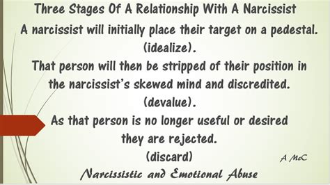 Three Stages Of Relationship Narcissistic And Emotional Abuse