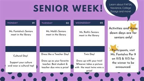 Its Senior Week Whats In Store For Seniors The Boulevard Online