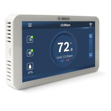 Bosch White Smart Thermostat With Wi Fi Compatibility In The Smart