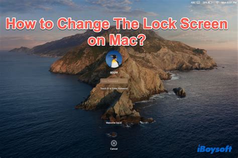 How To Change Your Lock Screen Picture On Macbook Airmacbook Pro
