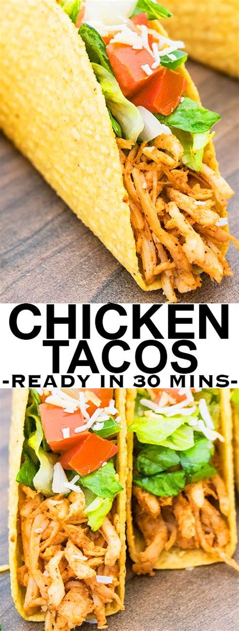 Add chicken, cumin, coriander, salt, and pepper. Shredded Chicken Tacos - CakeWhiz