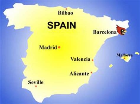 Barcellona Paese Sulla Mappa Cartina Di Barcellona Paese Catalogna