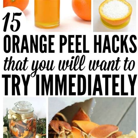 15 Orange Peel Hacks Youll Want To Try Immediately In 2021 Orange